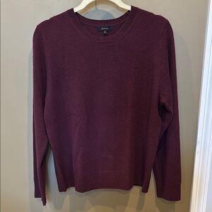 Quince Burgundy Cashmere Sweater